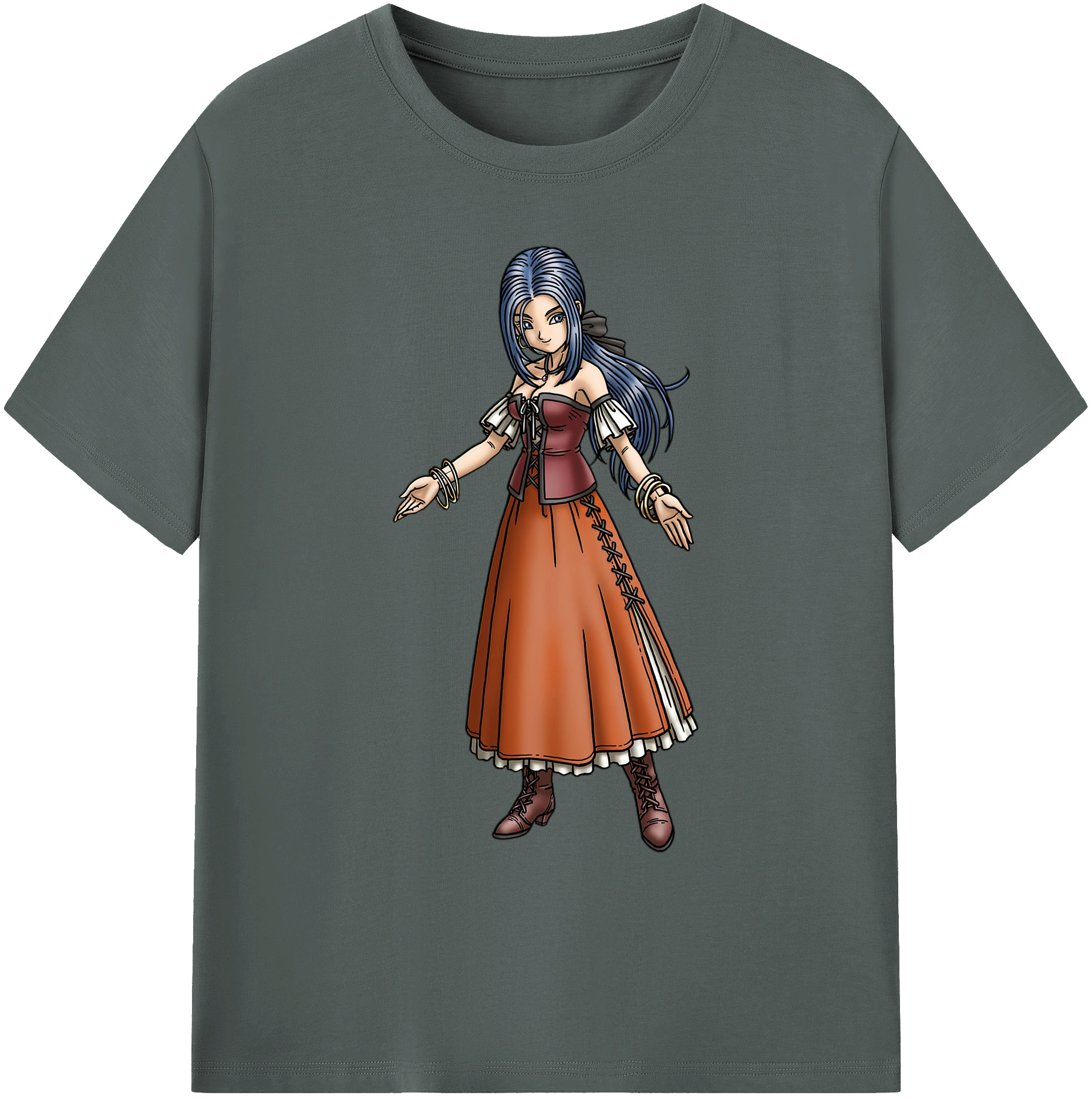 （画像用） ドラゴンクエスト Doragon Kuesuto Dragon Quest 綿100％ メンズ半袖Tシャツ｜肌触りやわらか＆通気性